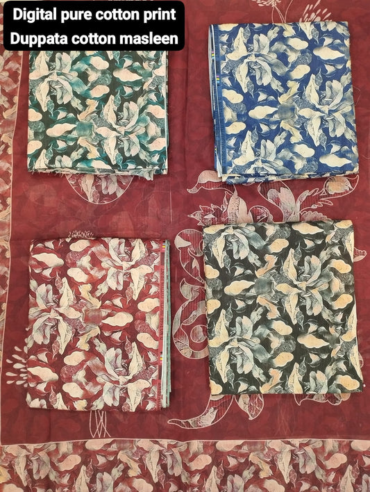 Printed Cotton Suit