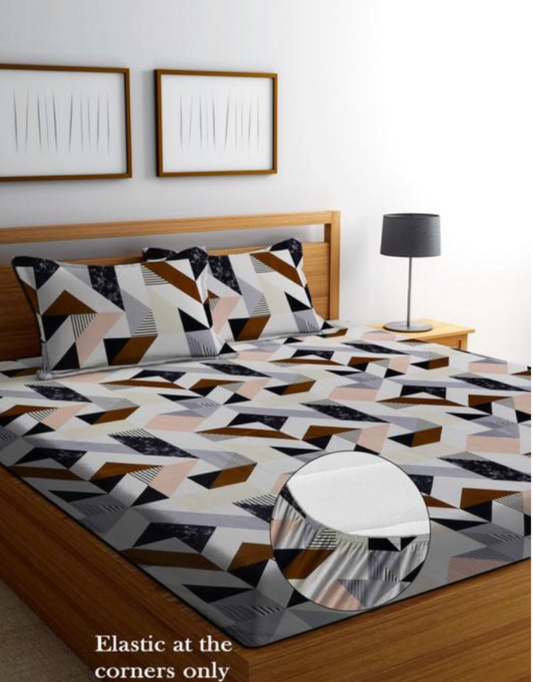 cottan elastic fitted bedsheet