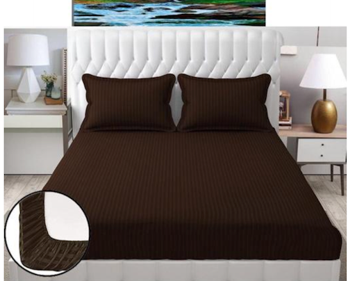 Radrugs fitted striped bedsheet