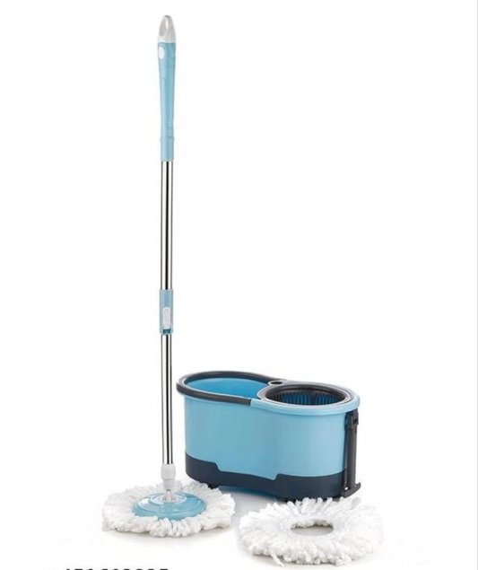 Floor cleaning mop with wheel bucket