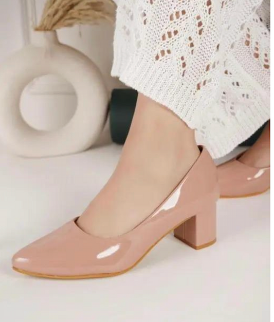 Leather Block Heel
