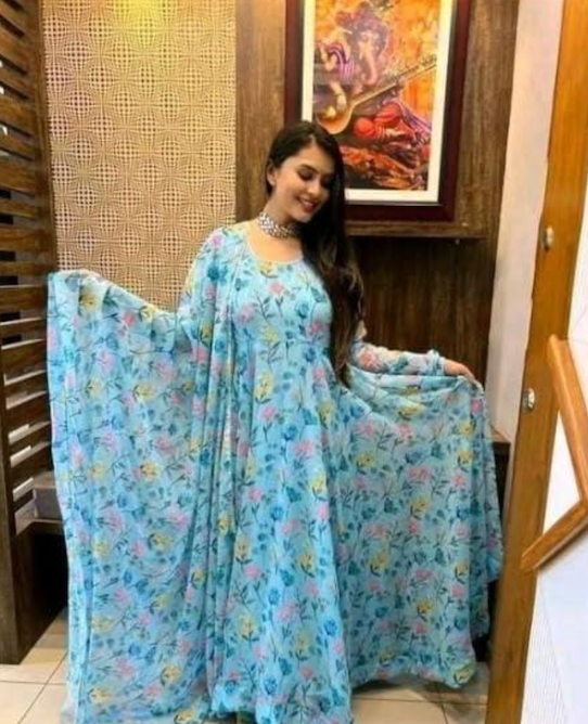 Anarkali with Dupatta