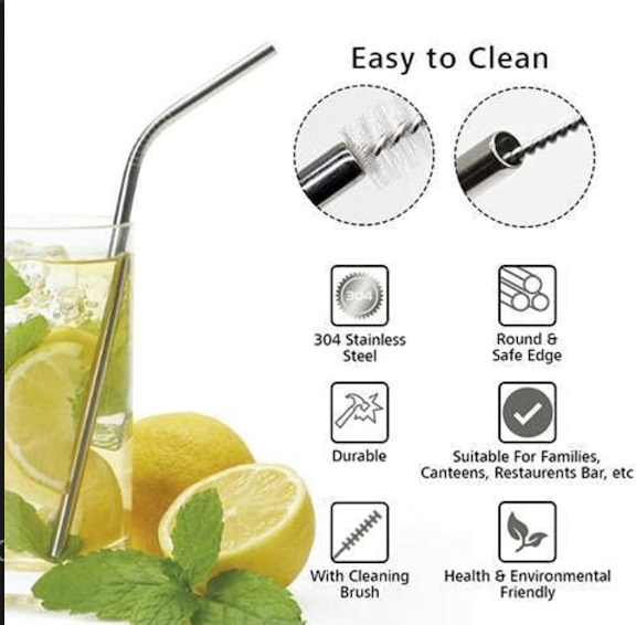 stainless steel straw