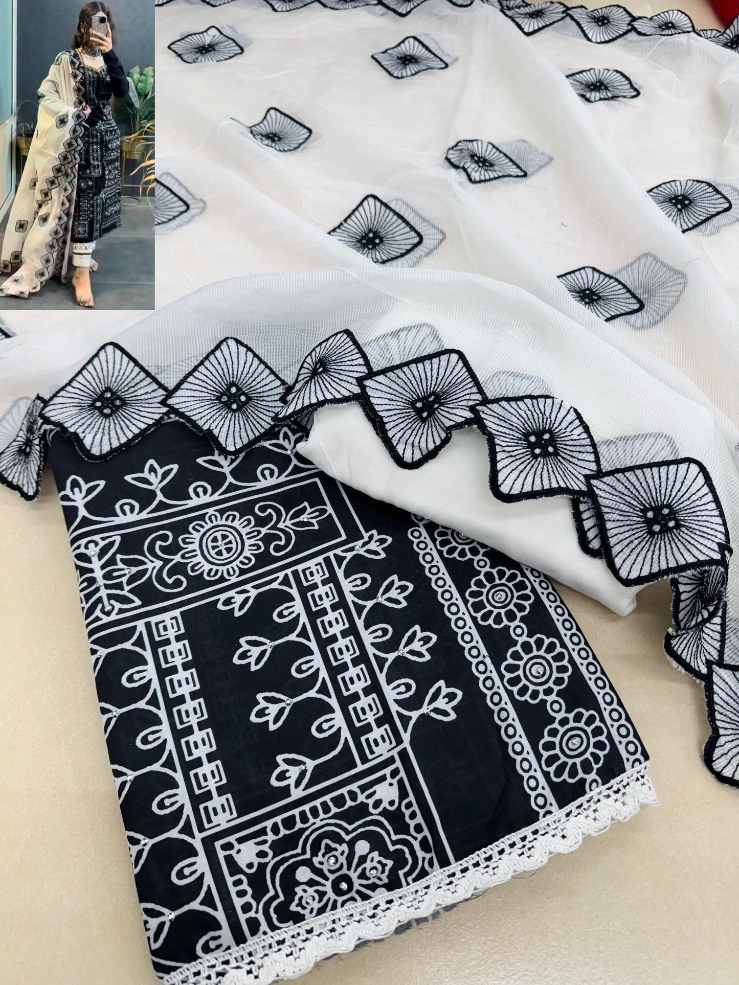 Printed Punjabi suit