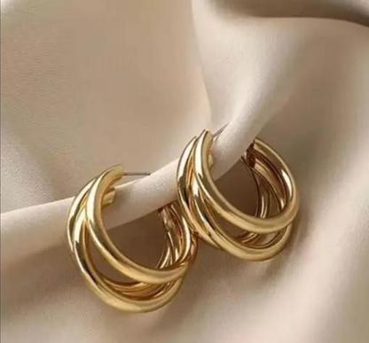Korean Golden Earrings