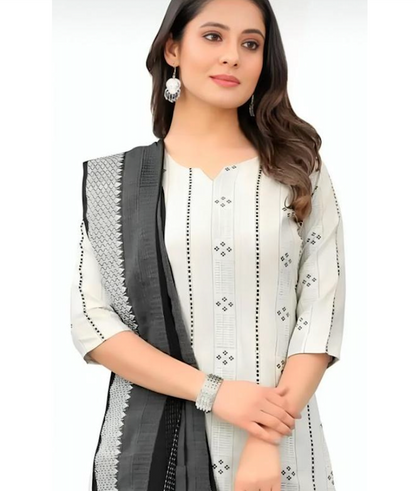 White cotton suit