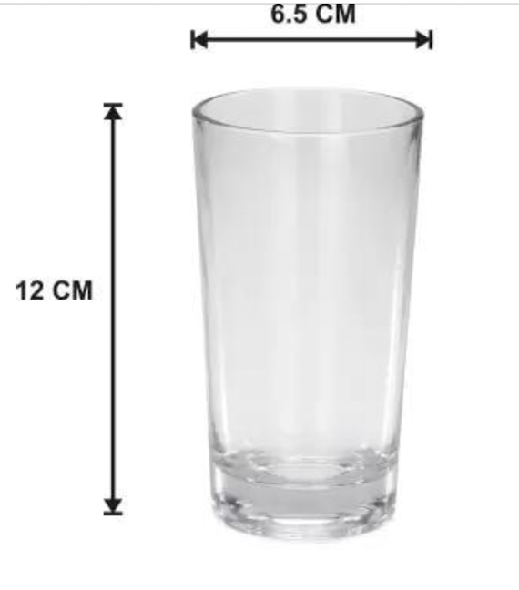 Crystal Clear Juice glass