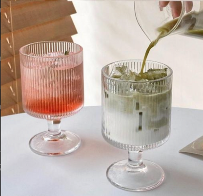 Transparent pack of 2 glasses