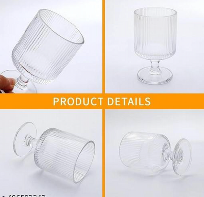 Transparent pack of 2 glasses