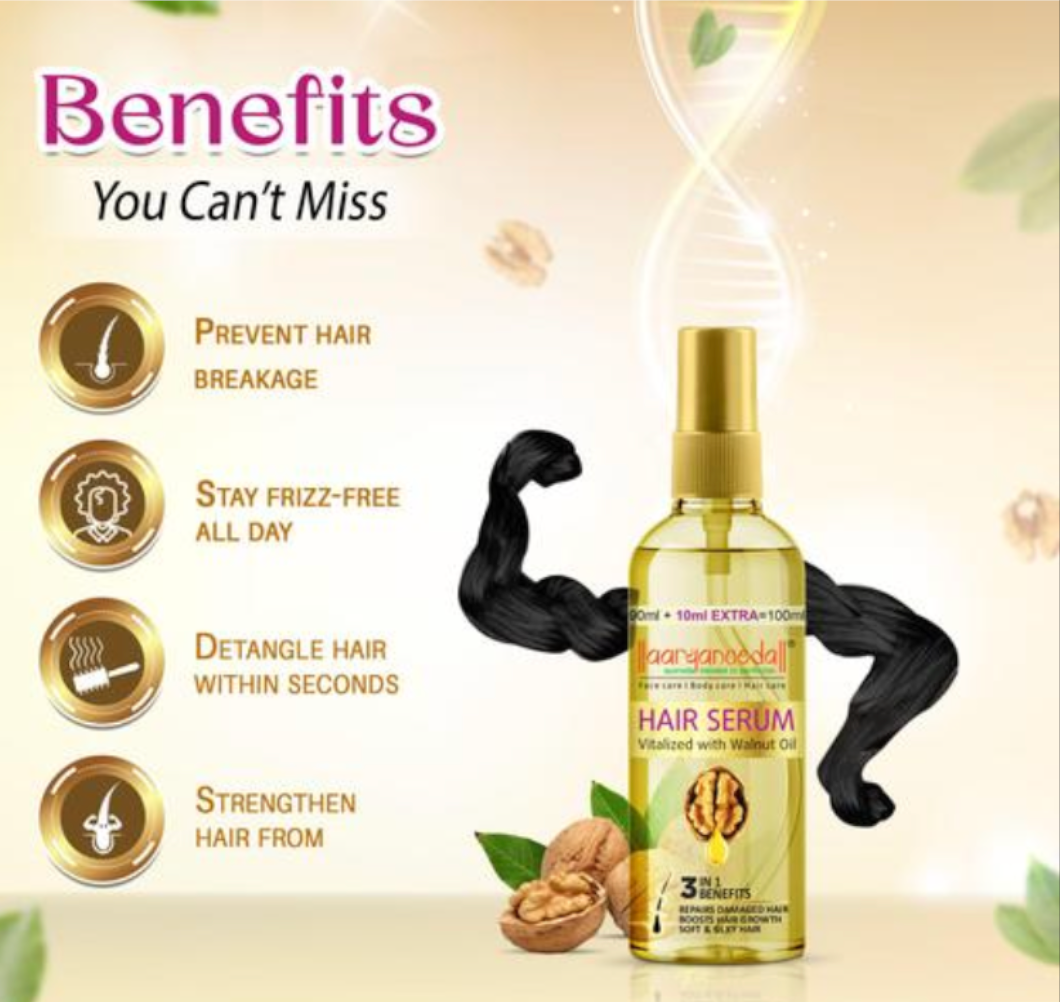 Aaryanveda Walnut Hair Serum