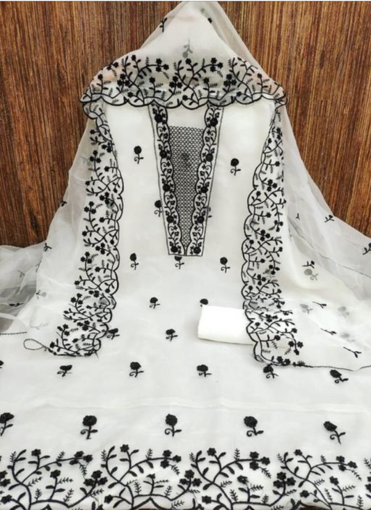 White Organza Suit