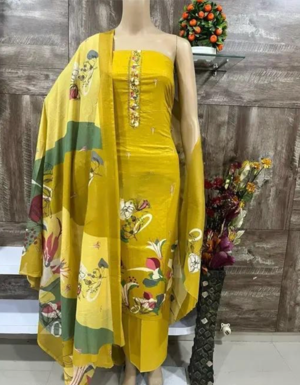 Pure Cotton Unstitched Suit