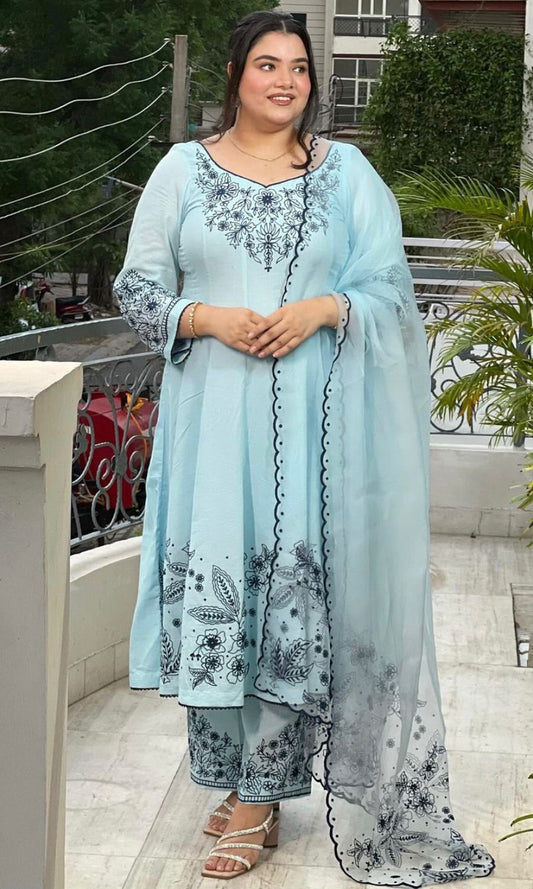 Pure Embroidery Suit